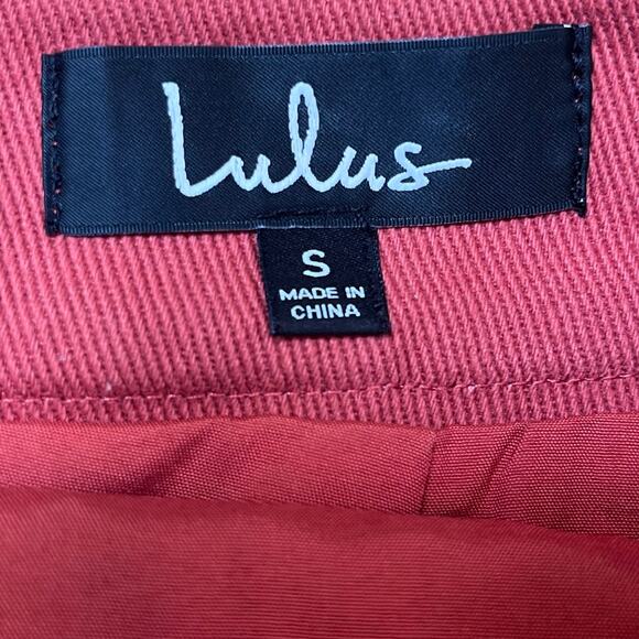 Lulus Rust Floral Embroidered Zip Boho Hippie Chic Skirt - Size Small - Picture 3 of 8